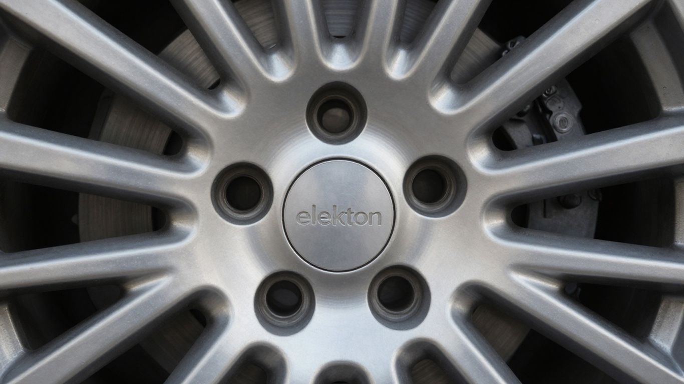 Lesklý hliníkový disk s mnoha paprsky.